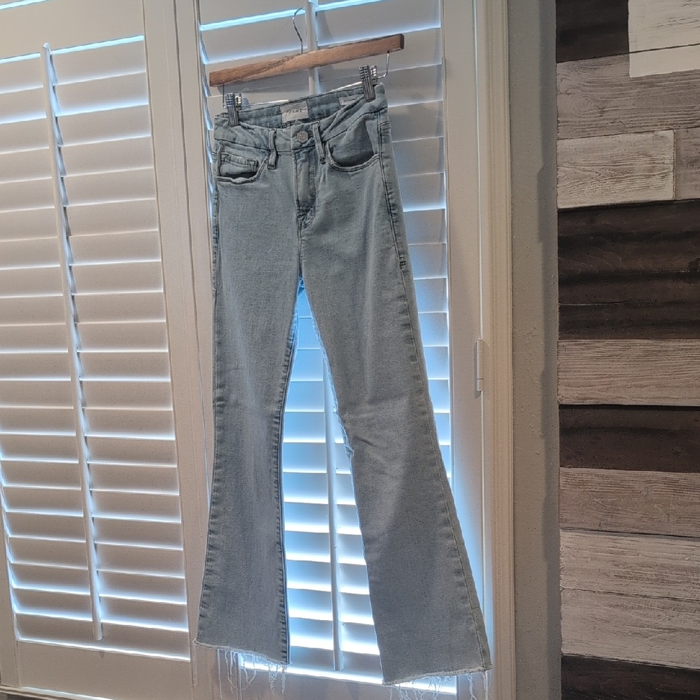 Frame Denim Blue Flare Wide Leg Jeans